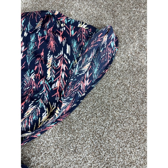 One Clothing Geometric print Dress Women's‎ Size Small Ruched Waist - Picture 6 of 10